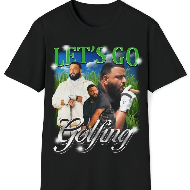 26 DJ Khaled Let_s Go Golfing - Let_s Go Golfing Винтажная футболка DJ Khaled 90-х Rap Hip Hop Унисекс