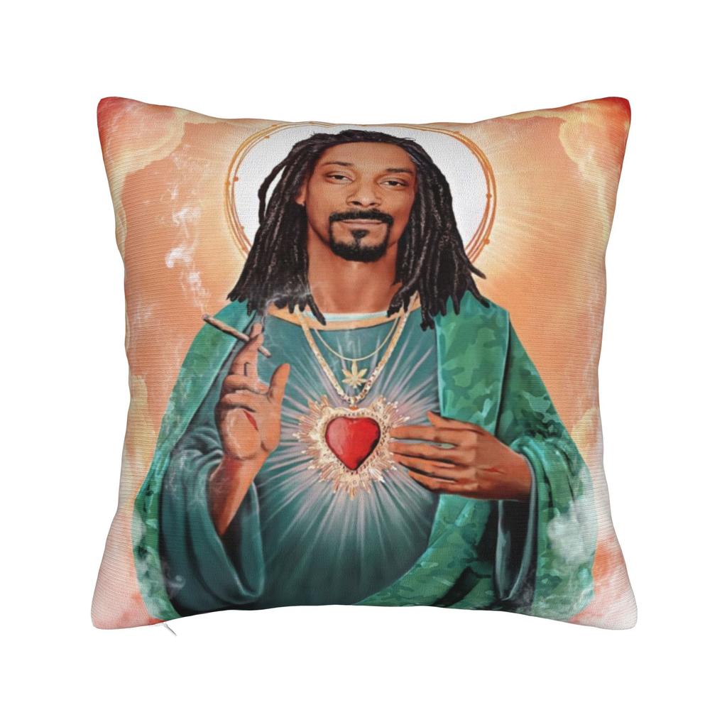 Смешная наволочка с принтом Snoop Dogg, хип-хоп рэпер, чехол для подушки, чехлы для подушек, новый стиль, домашние украшения, квадратный, разных размеров