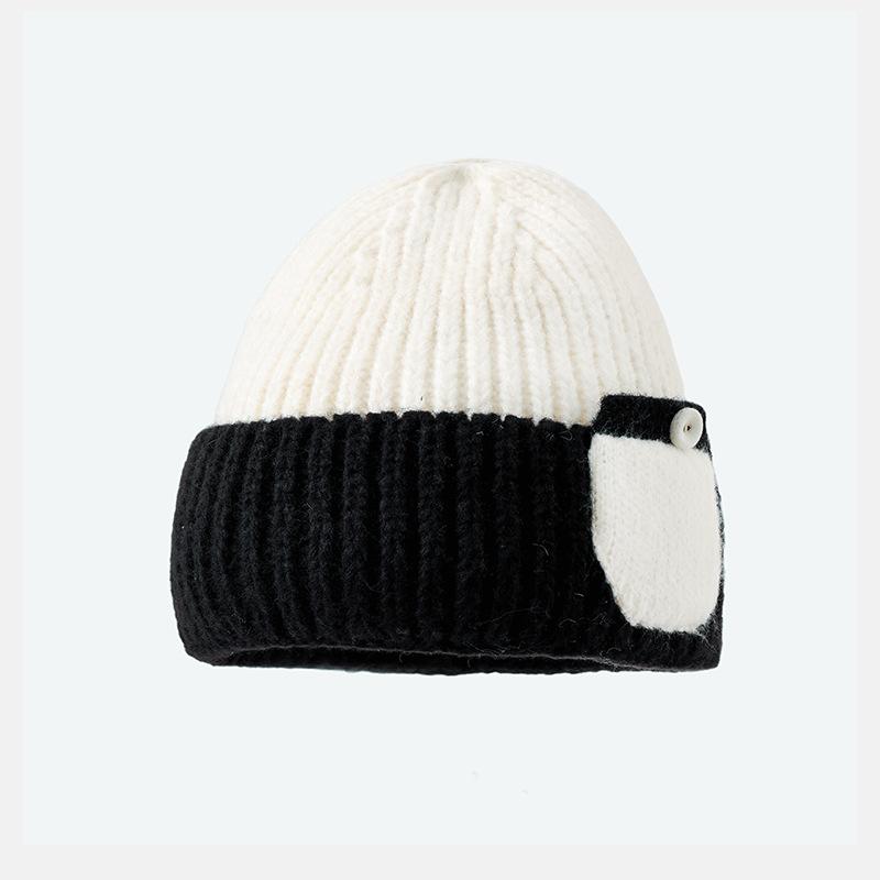 Шапка женская японского дизайна Sense зимняя теплая вязаная шерстяная шапка модная универсальная шапка-пуловер