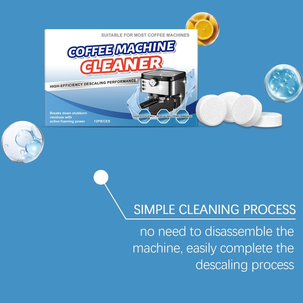 Coffee Machine Cleaner; Coffee Maker Descaling Tablets; Coffee Maker Cleaning Tablets