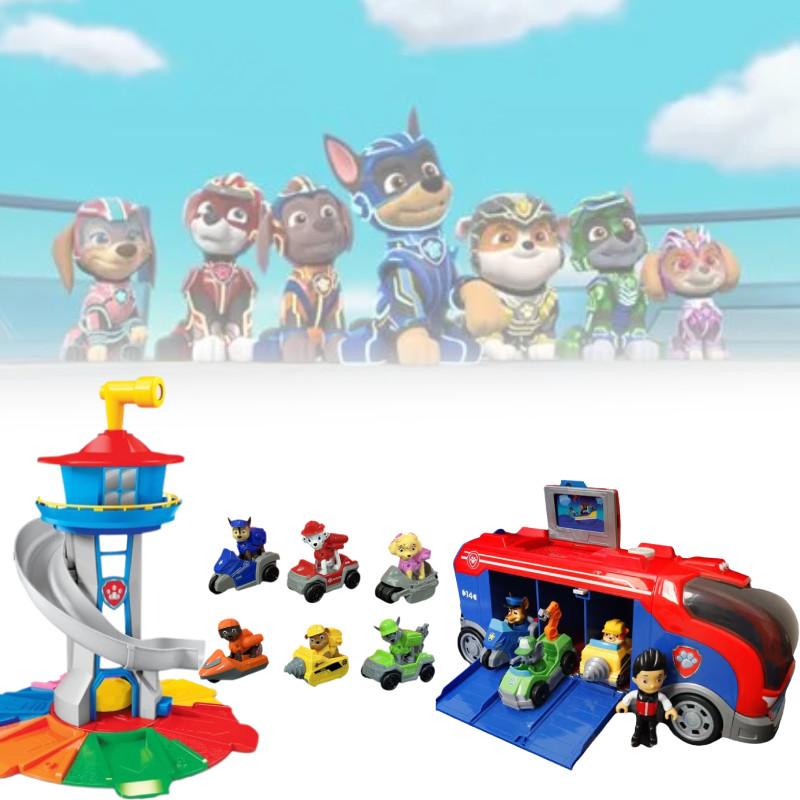 Cute Dog Themed Pullback Bus Toy 32.5cm Bright Colors For Kids Learning Fun