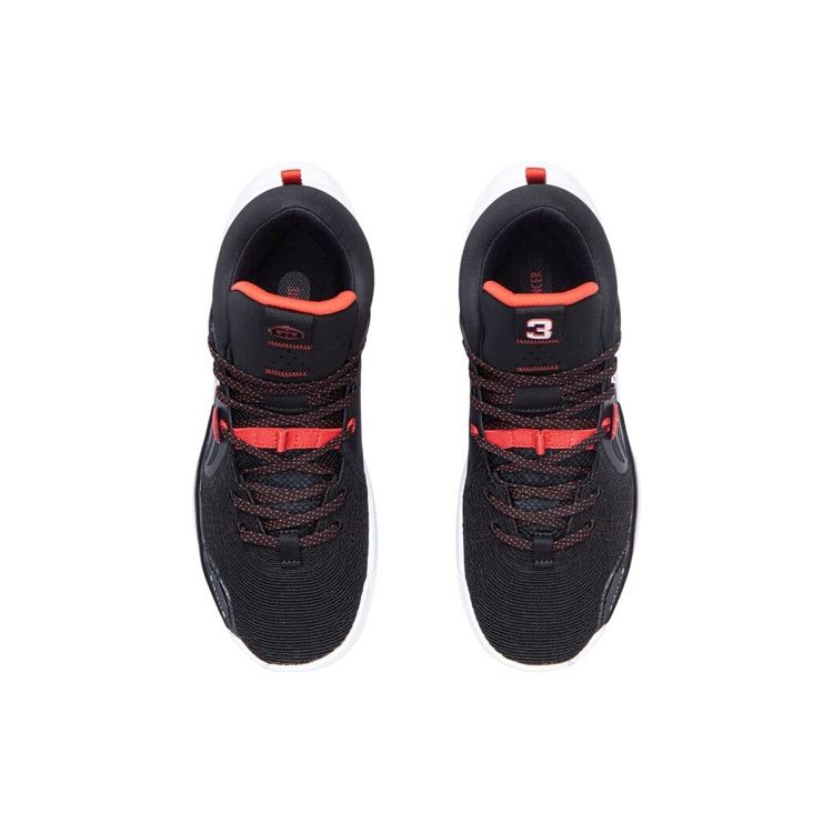 Баскетбольные кроссовки Li Ning Silencer Shock Absorbing Non-Slip, износостойкие, среднего размера, мужские, кроссовки, черные, красные ABPQ049-2