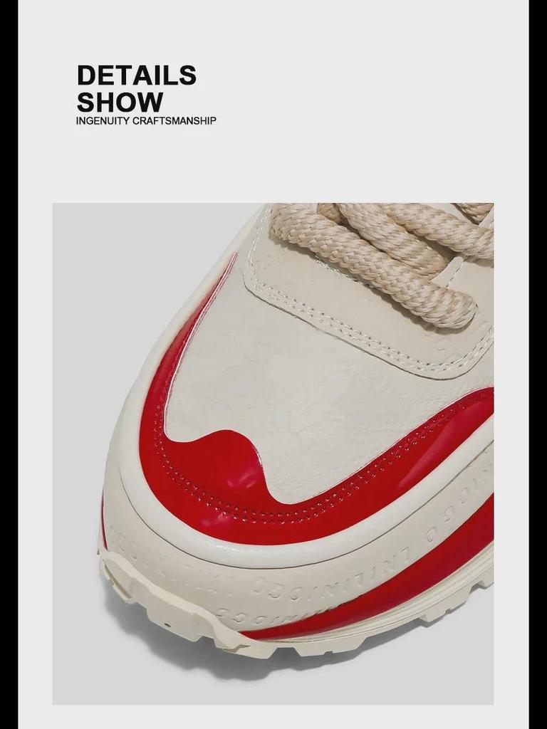 Мужские модные кроссовки осень/зима на массивной подошве: Спортивные и повседневные туфли с приподнятой подошвой в стиле Форреста Гампа