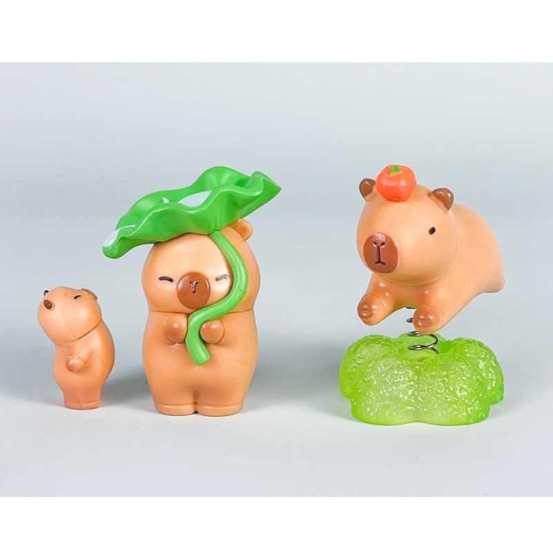 Character Capybara Cartoon Pvc  Action Figures Model Toy Collectibles Gift Kids
