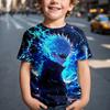 4-15 Years Old T Shirts Cartoon Comfortable Polyester Boys Girls Children Long Sleeve T-Shirt Cartoon 3D Printed T Shirt Kids Clothing