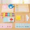 Children's 2-in-1 Sand Drawing Finger Counting Number Spelling Word Drawing Box Montessori Teaching Aid Early Educational Toys