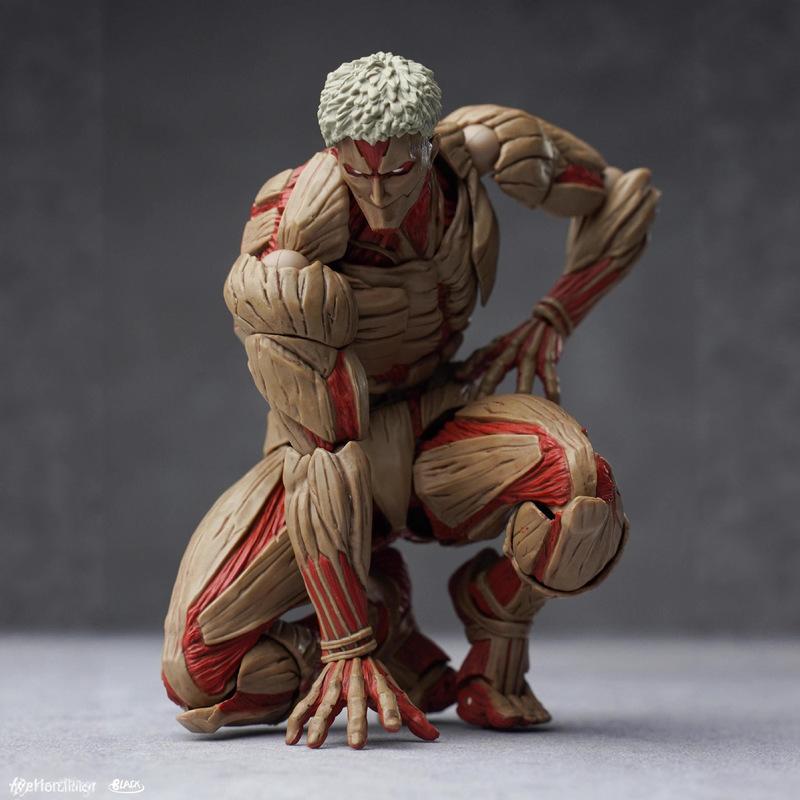 Горячая новинка в наличии Фигурка Эрена Йегера Kaiyodo Amazing Yamaguchi Фигурка Бронированного Титана Атака Титанов Аниме Модель Игрушки