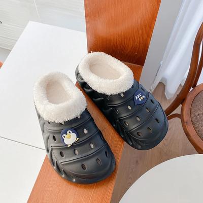 Модные домашние тапочки для мужчин Зимние с хлопком Нескользящие Тапочки для пары Модные Милые на платформе Трендовые Универсальные Мужская обувь Основной Пуш