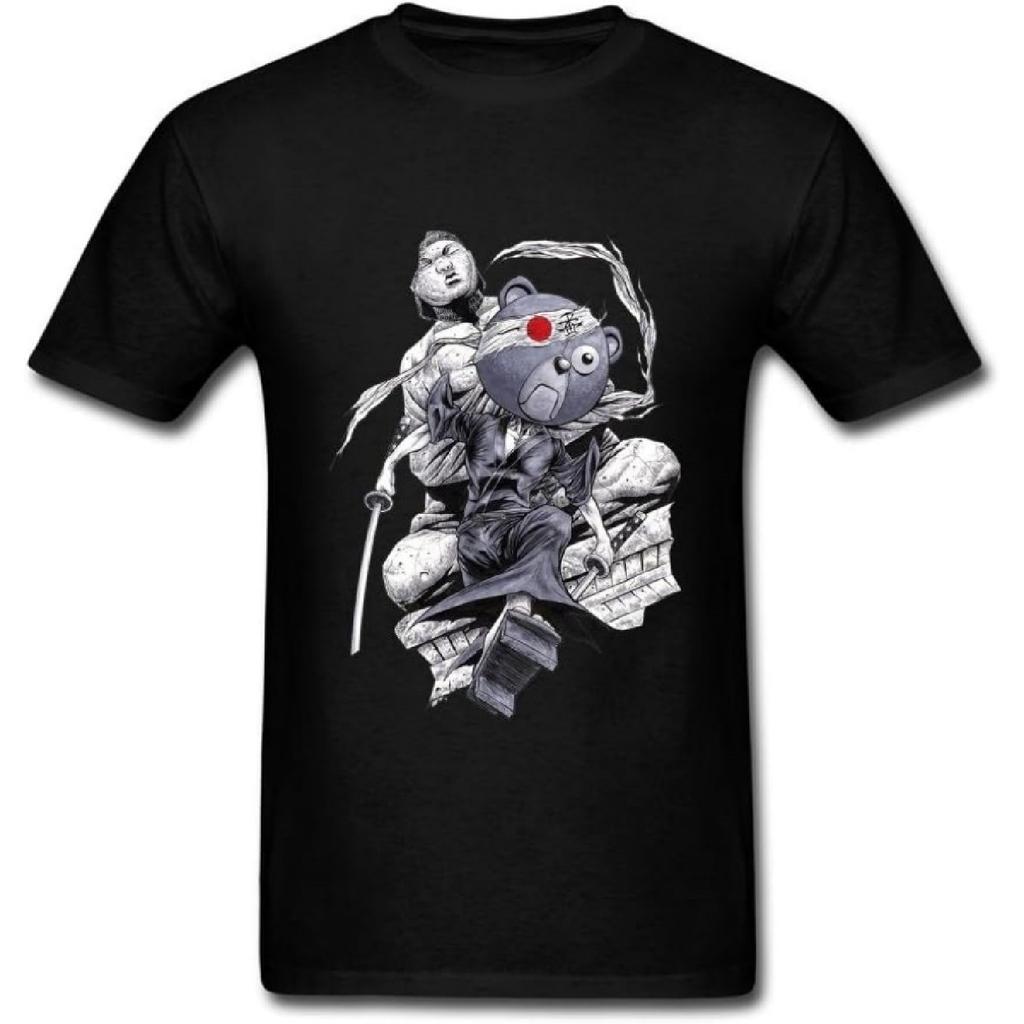 JuDian Afro Samurai Kuma T Shirt for Men