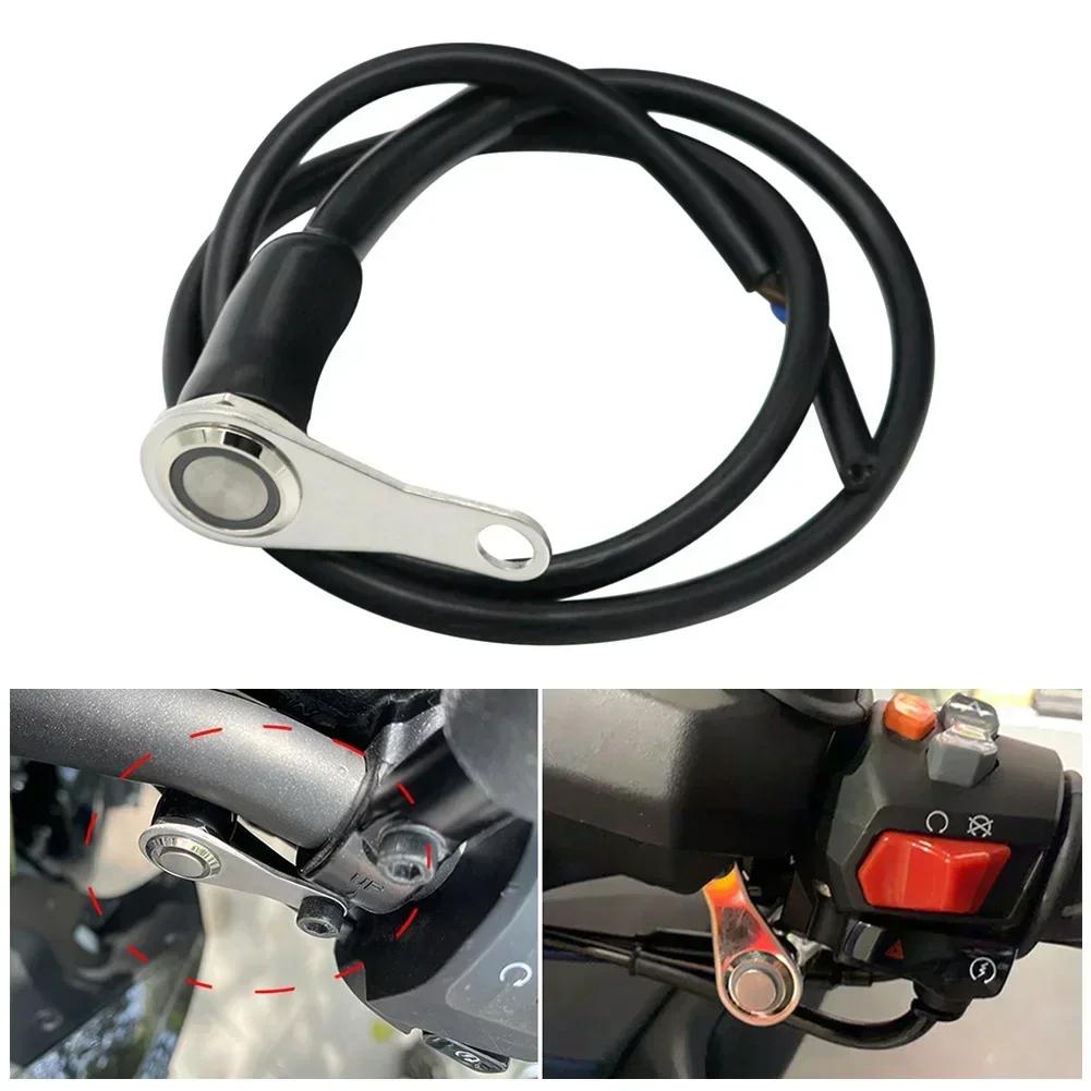 Stainless Steel 12V LED Motorcycle Switch ON-OFF Handlebar Headlight Adjustable Mount Waterproof Switches Button
