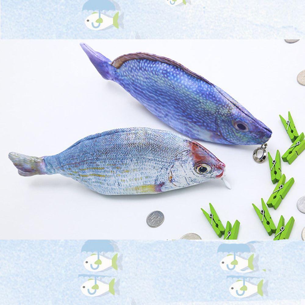 Сумка для хранения в форме рыбы, косметичка, школьные принадлежности, держатель для ручек, пенал, пенал, коробка для ручек