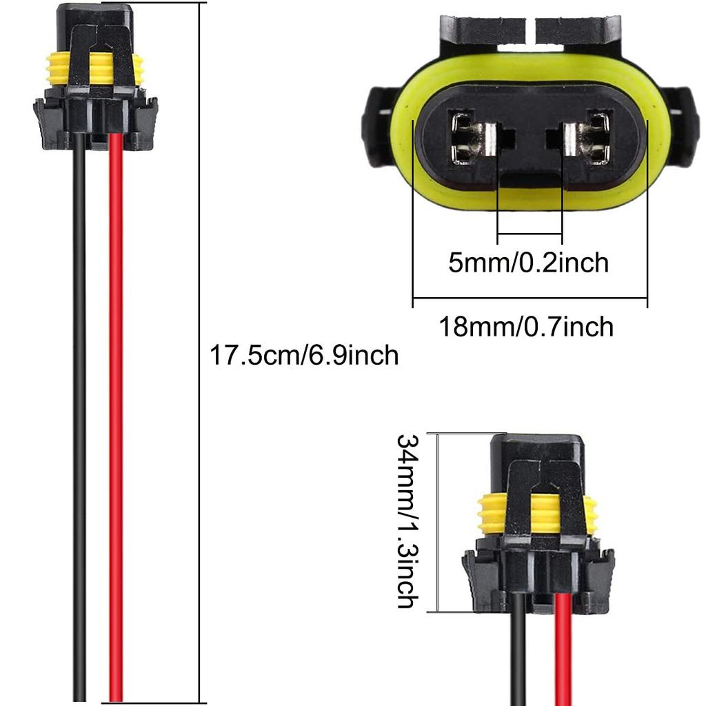 Xiatiaosann 10 шт. 9005 HB3 9006 HB4 гнездо лампы адаптер жгут проводов соединительный провод для светодиодных фар противотуманных фар адаптер гнезда
