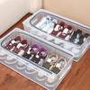 Foldable Clear Shoe Container Sturdy PVC Materials And Metal Frame Compact Home Organization Shoe Storage Box
