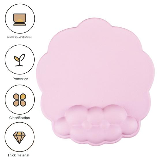 Эргономичная клавиатура, подставка для запястий, коврик для мыши в форме облака, нескользящий силиконовый настольный коврик для мыши, офисный ковер для мыши, браслет, мягкая поддержка