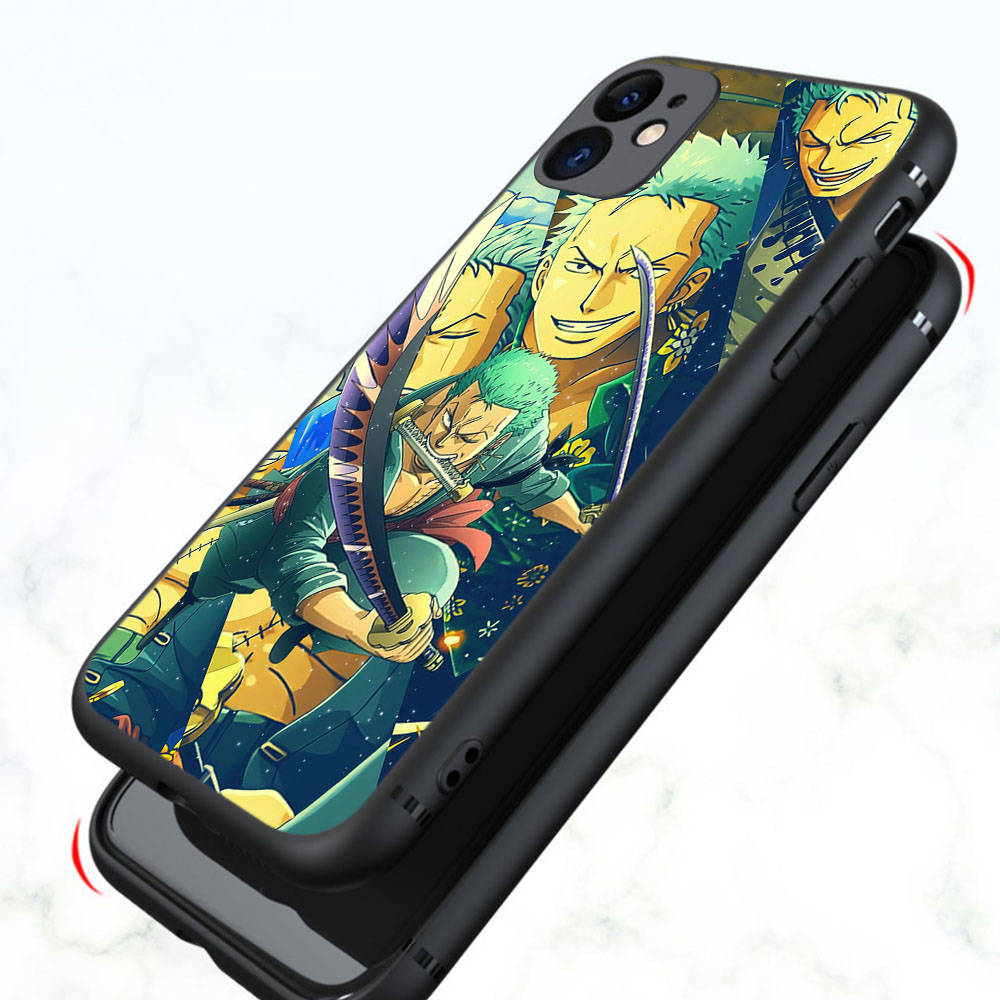 Чехол DT8 One Piece Zoro Sanji для Samsung A04 A14 A23 A34 A54 M23 M33 M52 M53 Realme 10 9 C30S C35 C55 VIVO Y02S Y21 Y33S Y51 X80 Pro Прозрачная крышка