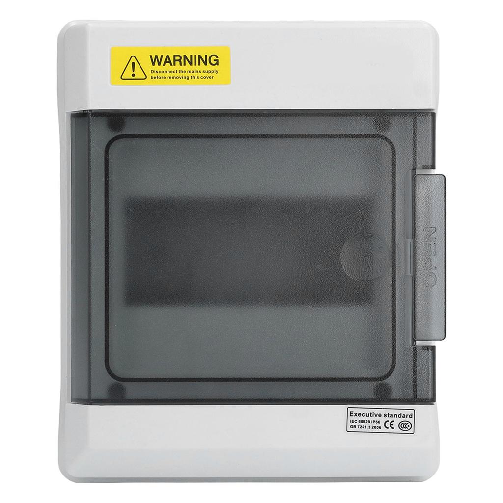 Водонепроницаемая распределительная коробка IP66 6-ходовая DIN-рейка Электронная соединительная коробка с прозрачной крышкой