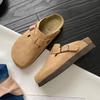 New Women Clogs for Women Fashion Cork Suede Mules Slipper Classic Cork Antislip for Outdoor Slippers with Arch Support D230