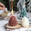 1 шт. Стерео Вечеринка Ароматические Украшения Новогоднее Имитация Сосновой Шишки Рождественское Украшение Смесь Соевого Воска Подарки 2 Цвета