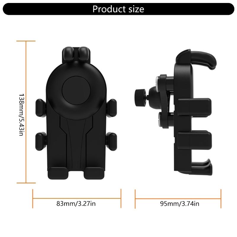 Держатель для телефона на мотоцикл, Держатель для мобильного телефона на мотоцикл, Зажим на руль велосипеда для телефона 4,7-7 дюймов