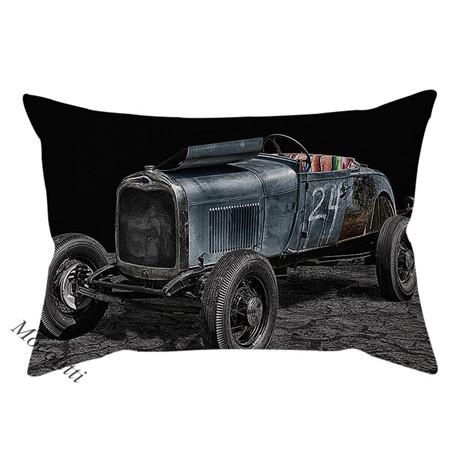 Nordic Vintage Car Pattern Print Cotton Linen Pillow Case Retro Fashion Cool Man Home Decoration Office Sofa Cushion Cover