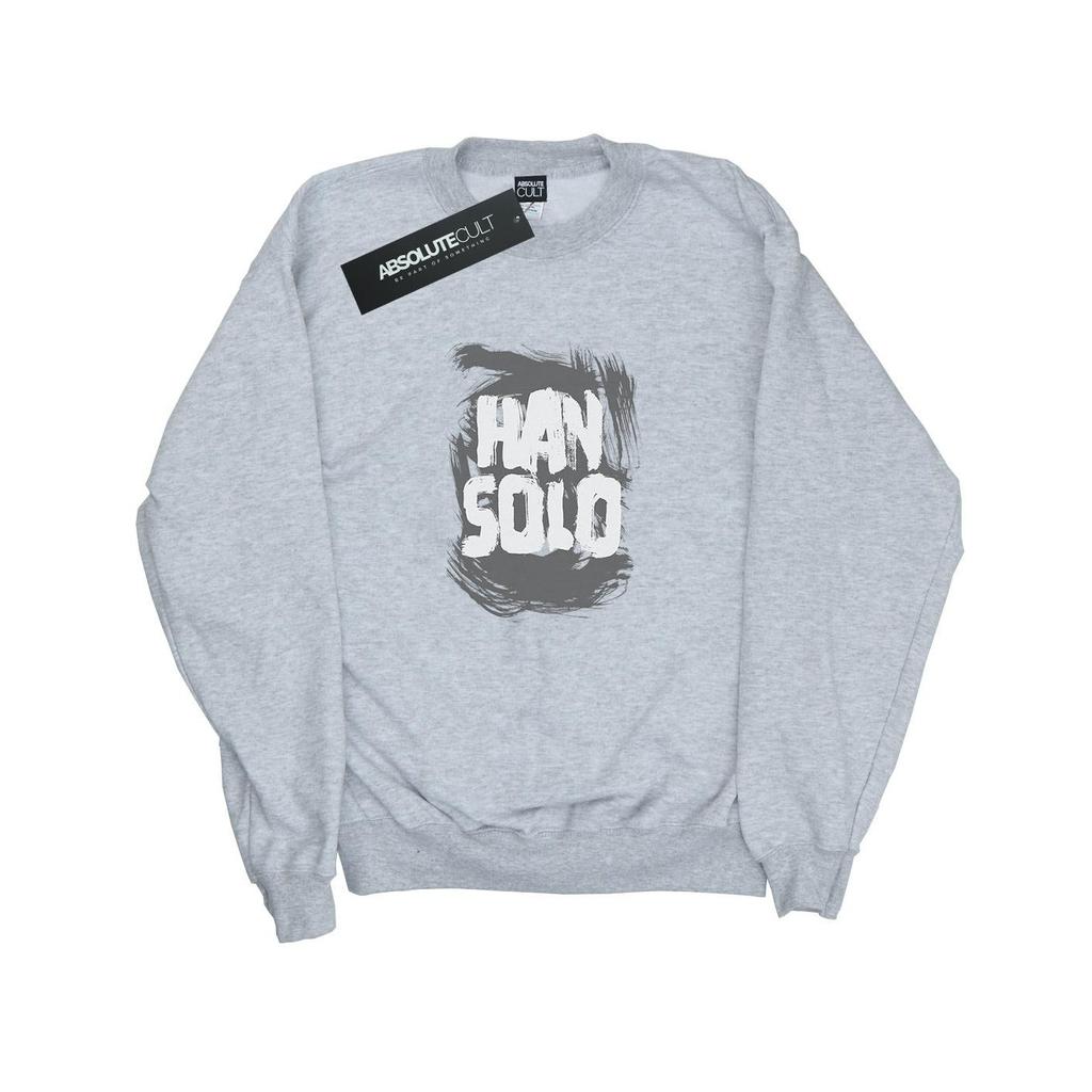 Star Wars Mens Han Solo Text Sweatshirt