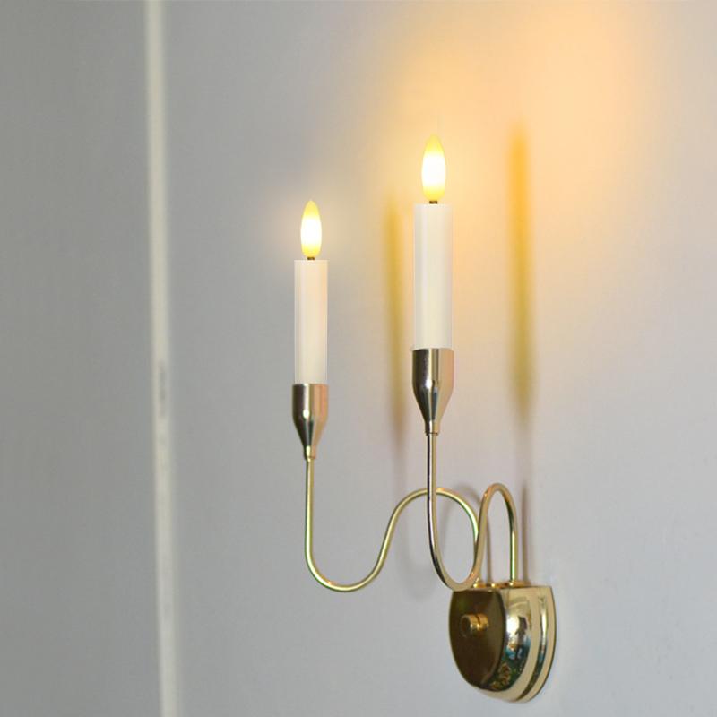 LED Christmas Candles Battery Operated, Remote and Flashing Flames, Battery Operated Home Decoration, Waterproof Taper Candle