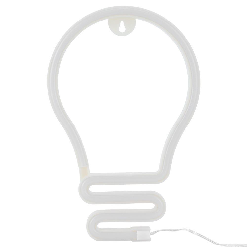 Цветная лампочка Форма Неоновый Свет Питание от USB или Батареи Светодиодный Знак Неоновый Знак Декор на День Рождения