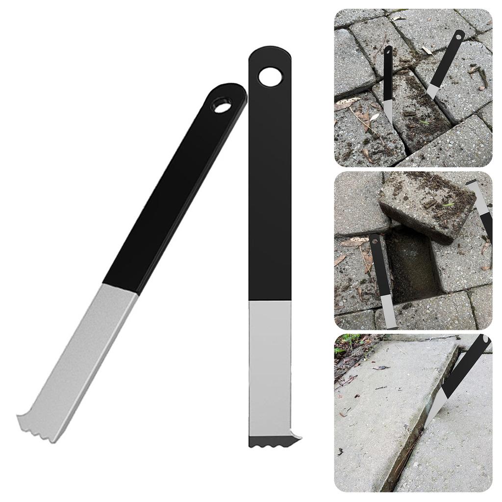 2Pcs Pavers Pullers Pavers Extractor Tool with Joint Scrapers Teeth Gripper Slots Pavers Removal Tool for Garden Yard