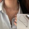 PANJBJ Серебряная цепочка 925 пробы с линейным дизайном для женщин и девушек, модная, лаконичная, индивидуальная, ювелирное изделие, подарок на день рождения, дропшиппинг