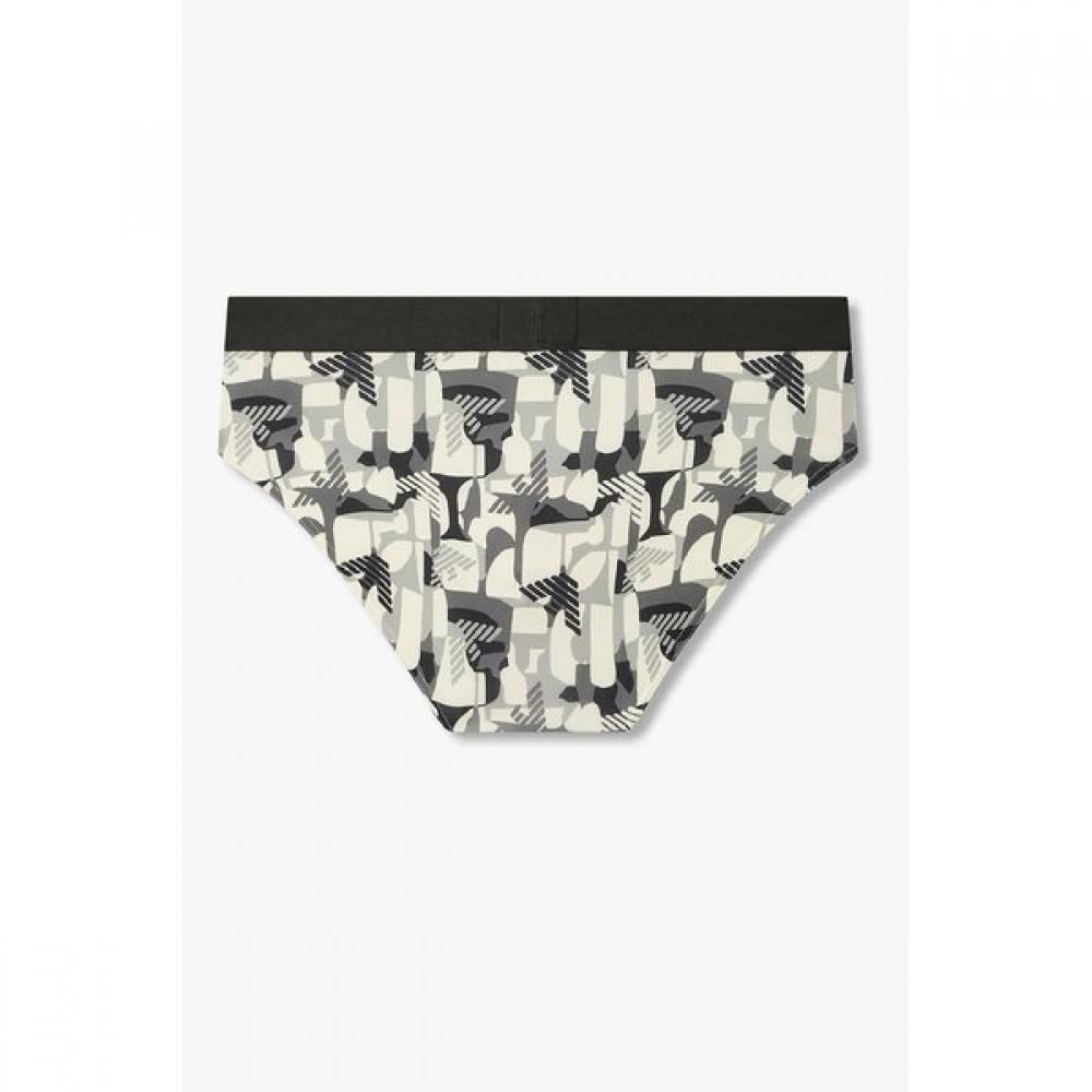 Emporio Armani Men S Geometric Pattern Banded Brief 0816311035