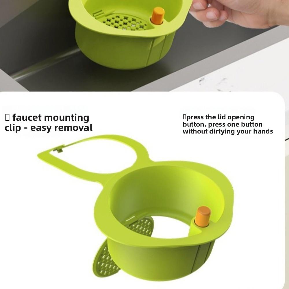 4PCS Openable Bottom Cover Sink Drain Basket Removable Kitchen Garbage Filter  Household Kitchen