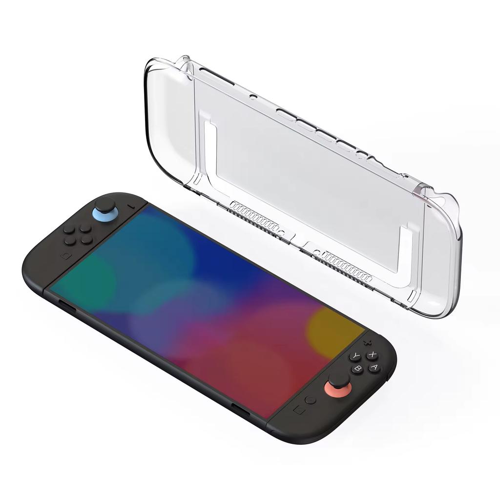 [1Set/9Pcs]New Suitable for Switch 2 Protective Kit TPU Dockable Soft Case with Tempered Glass Screen Protector, Game Console Case Joystick Caps Grips