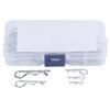 100Pcs R Cotter Pins Tractor Pin Clips with Plastic Box Assortment Kit Fastener Clip Set