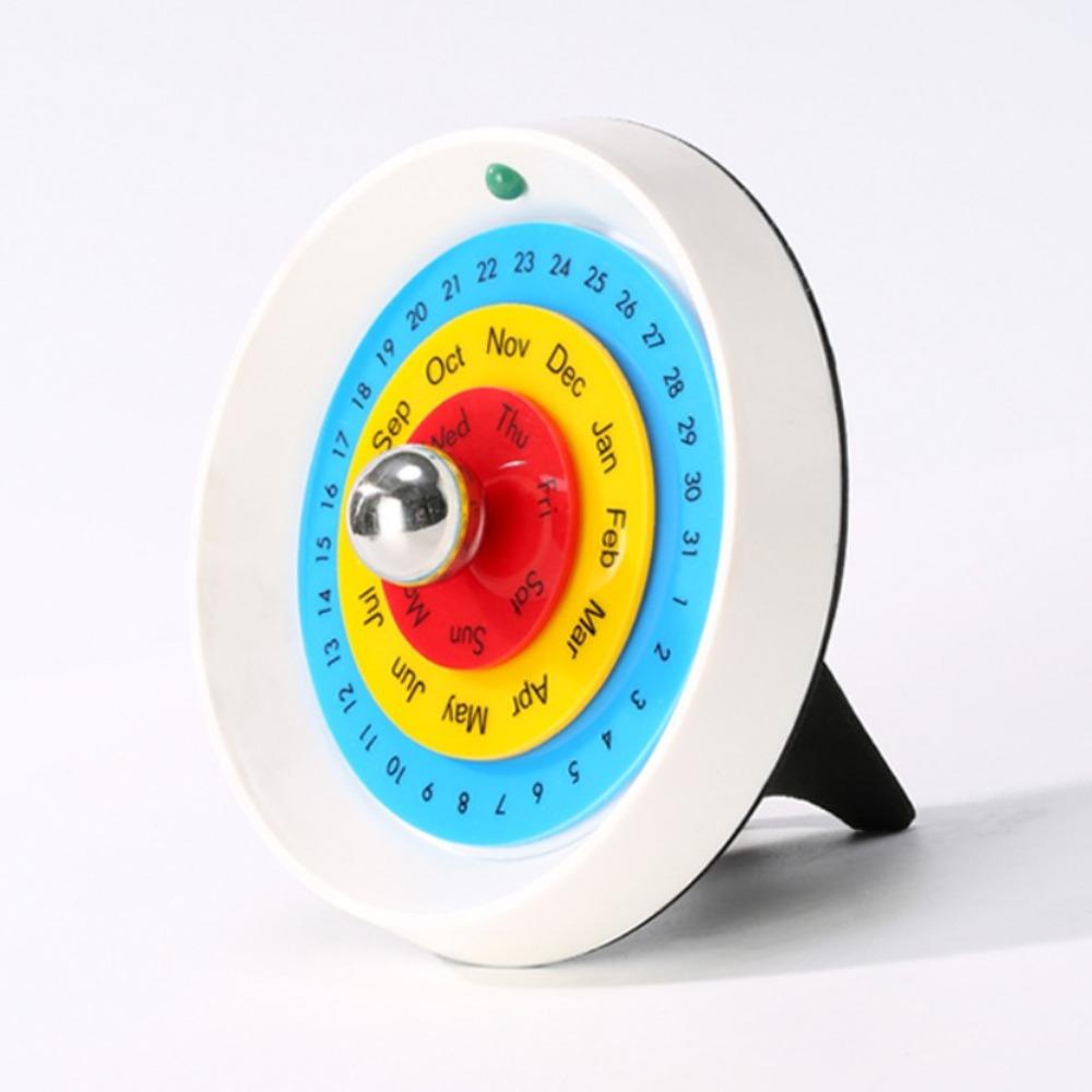 Декоративный вращающийся вечный календарь в скандинавском стиле, годовой настольный календарь, вращающийся календарь для дома