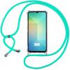 Case for Samsung Galaxy A06, Flexible Protection with Turquoise Lanyard - BOOLING®