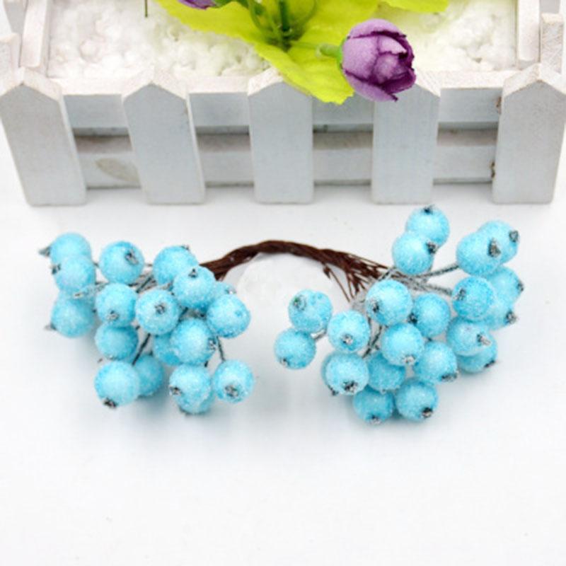 20 шт./пакет, креативная имитация пены, морозная осень, рождественские маленькие ягоды, сделай сам, украшения для волос ручной работы, аксессуары, цветочные трости, материал для венка