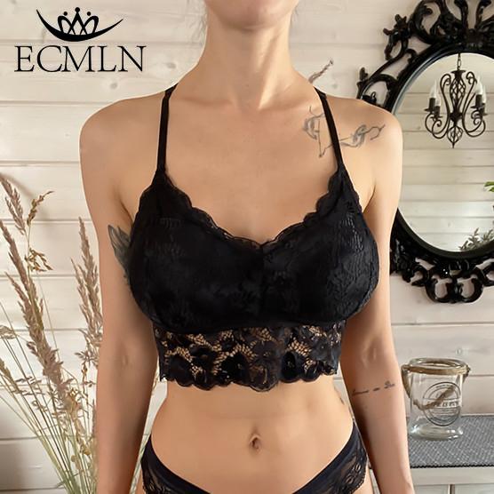 ECMLN Женская мода, кружевные прозрачные комплекты нижнего белья, бюстгальтеры, топы и шорты, тонкие бюстгальтеры, трусики со средней талией, соблазнительные комплекты бикини, нижнее белье, пижамы