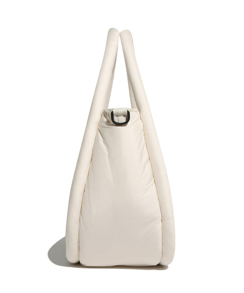 Hunter [Unisex] Framed Puffer Large Hobo - White Willow