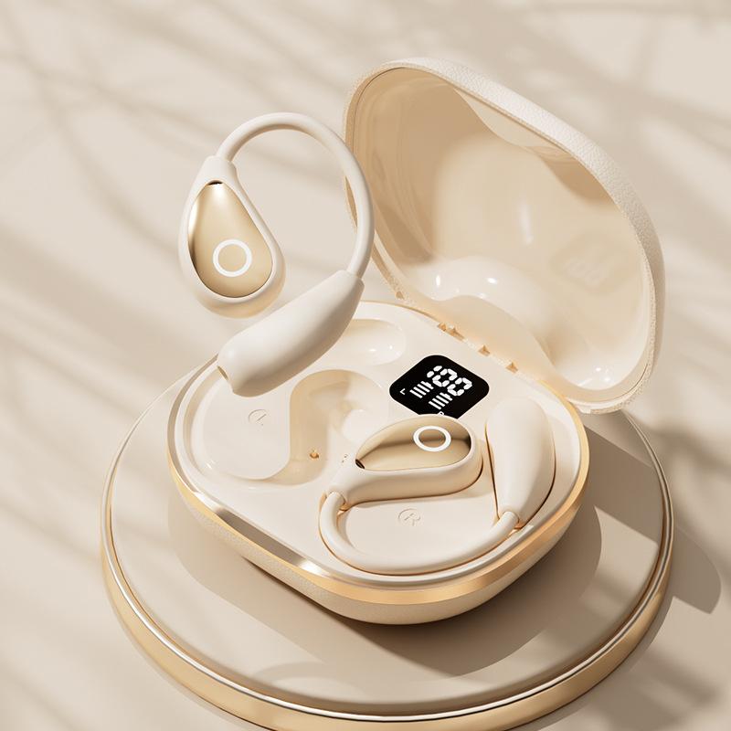 Bluetooth-гарнитура не в ухе, долгое время работы от аккумулятора, высокое качество звука, беспроводная, с цифровым дисплеем, накладного типа