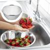 Thickened Stainless Steel Sink Drain Basket Rice Sieve Wash Kitchen Basin Food Washing Bowl Strainer Colander Mesh Strainer