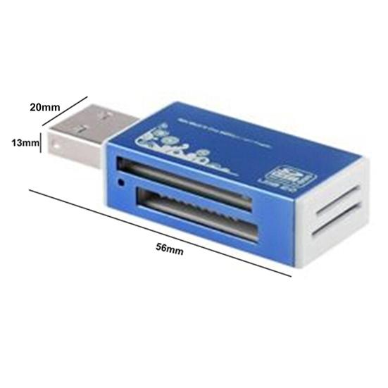 USB 2.0 All In 1 Multi Memory Card Reader for Micro SD SDHC TF M2 MMC MS PRO DUO