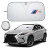 DZVA4 Car Sun Visor Folding Sunscreen Front Windshield Cover For BMW M E34 E36 E60 E90 E46 F10 F20 X5 M3 M5 M6 E71 Accessories sticker