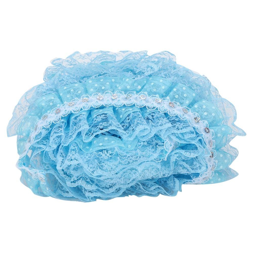 1pcs Printing Dots Embroidered Lace Trim 3 Layer DIY Craft Trim Lace Ribbon  Sewing Craft