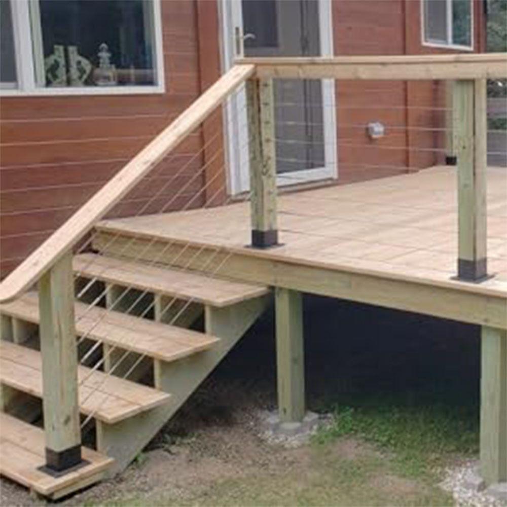 Heavy Duty Wooden Post Base Rust Proof Pergolas Support Deck Railing Installation  Deck Railing
