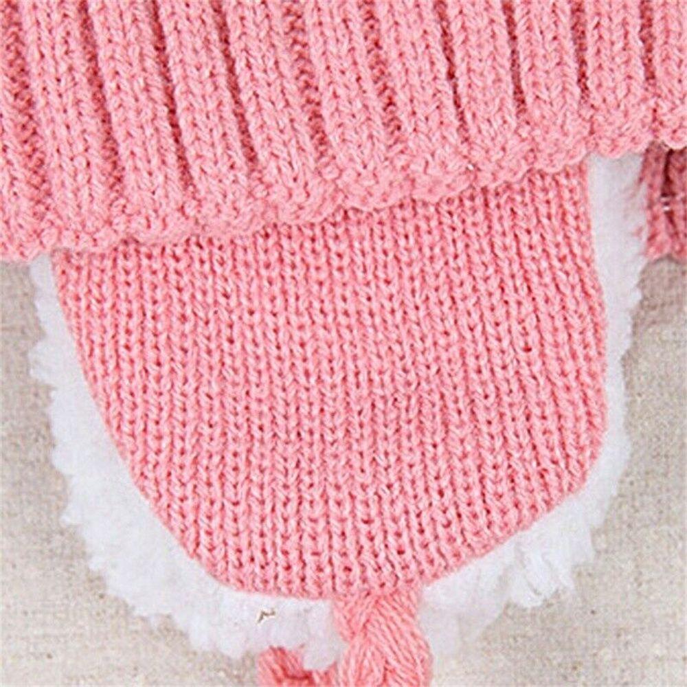 Winter Boys Girl Toddler Baby Baby Beanie Cap Bear Earmuff Neck Scarf Kids Hat Scarf Set