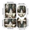 Halloween Shower Curtain Set Horror Shower Curtain Ghost Pumpkin Skull Shower C