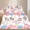1pc Digital Print Nap Blanket, LABUBU Blanket for Home Use, All Season Warmth, Christmas and Valentine's Day Gift Blanket