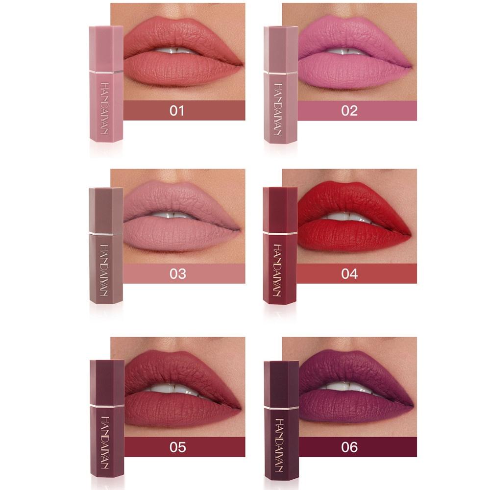 Матовая увлажняющая губная помада Стойкая невыцветающая антипригарная помада в форме чашки Водостойкая губная помада