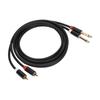 1 4in Dual RCA To Dual TS Cable 4.9ft 6.35mm 2 RCA Port To 2 TS Port Cable Stereo Interconnect Cord