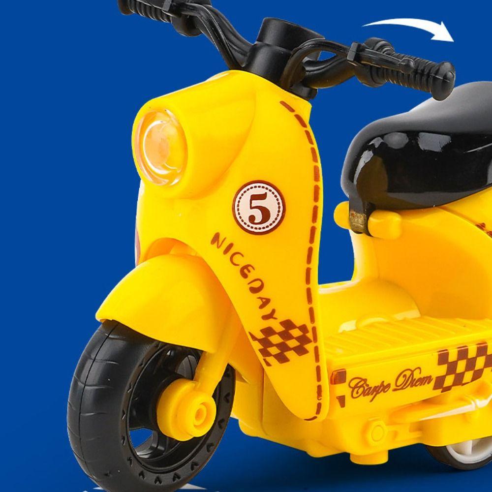 Литой цинковый сплав Модель мотоцикла Миниатюрный мотоцикл Игрушка с инерционным механизмом Домашнее украшение